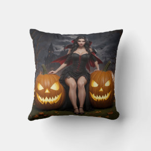 Halloween vampire pillow cushion