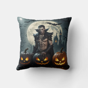 Halloween vampire pillow cushion