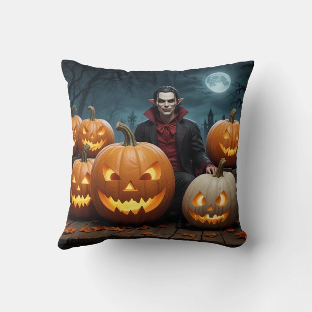 Halloween vampire pillow cushion (Back)