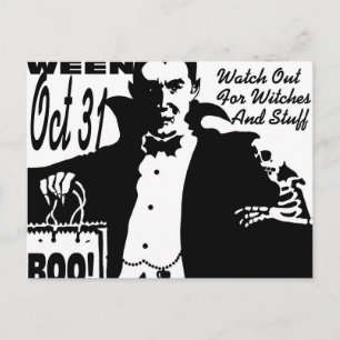 Halloween Vampire Postcard