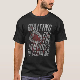 Halloween Vampire Shirt Waiting Vampires Claim Me 