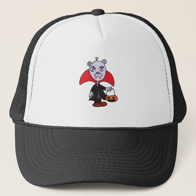 Halloween Vampire Trick or Treat Trucker Hat (Front)