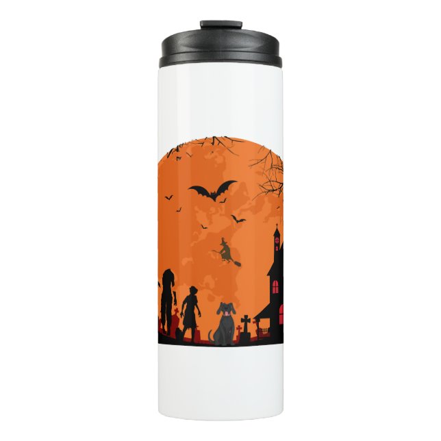 halloween vector        thermal tumbler (Front)