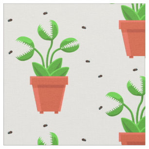 halloween venus fly trap fabric