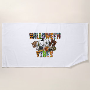 Halloween Vibes    Beach Towel