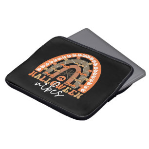Halloween Vibes Boho Rainbow Fall Spooky Laptop Sleeve