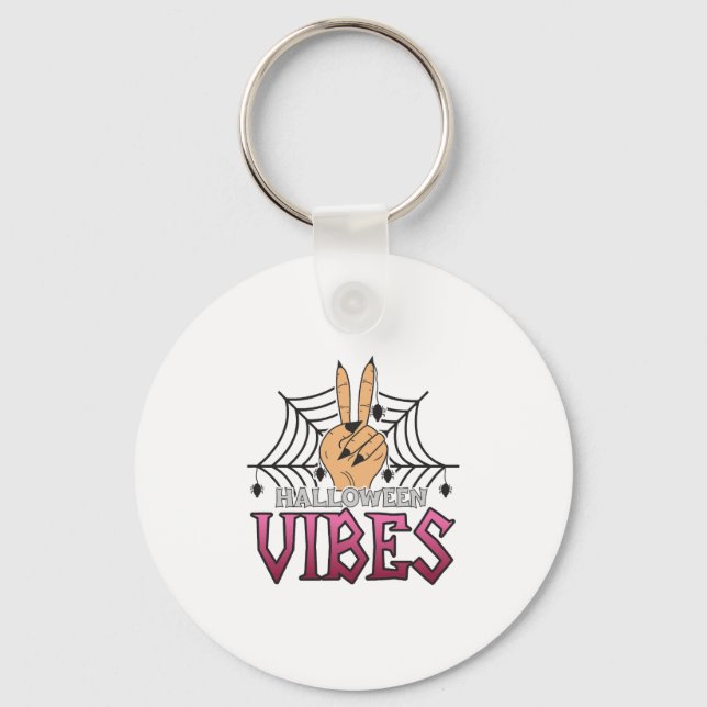Halloween Vibes, Halloween, Scary, Costume Key Ring (Front)