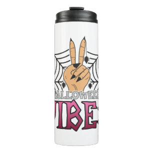 Halloween Vibes, Halloween, Scary, Costume Thermal Tumbler