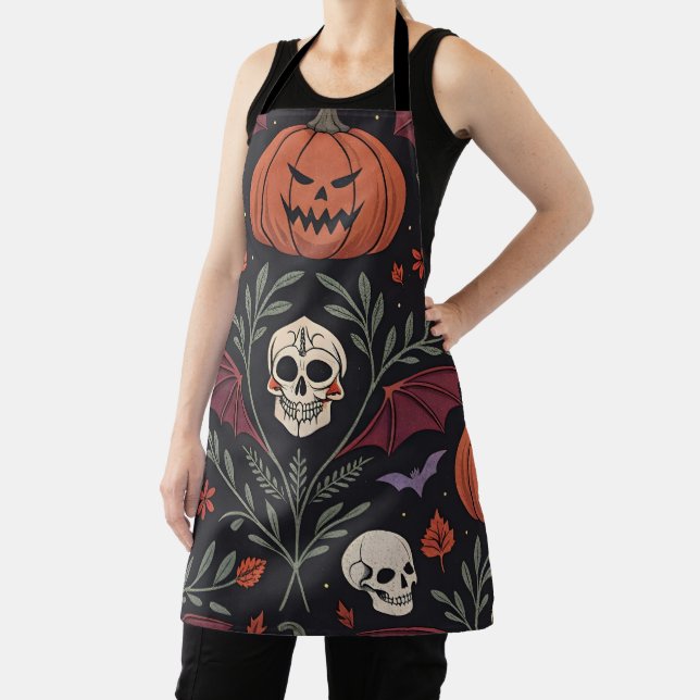 Halloween Vibes Pattern Apron (Insitu)
