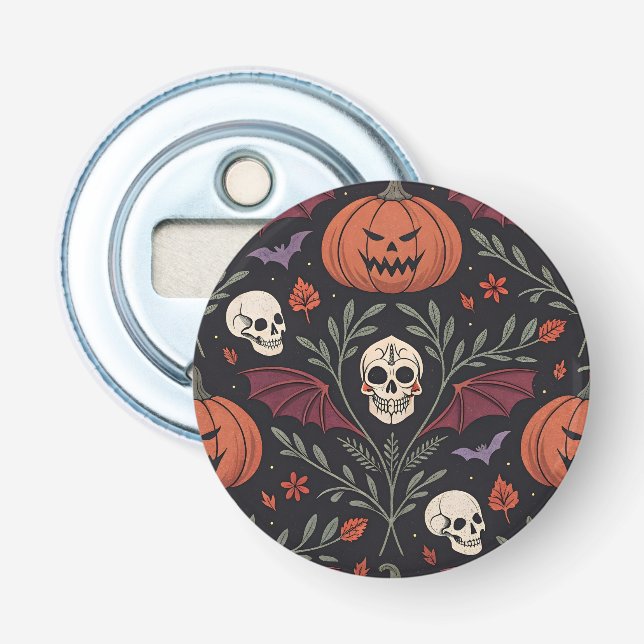 Halloween Vibes Pattern Bottle Opener (Front)