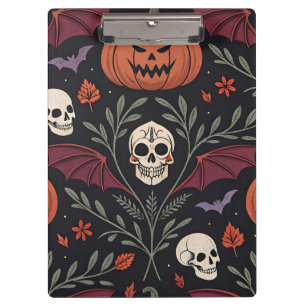 Halloween Vibes Pattern Clipboard