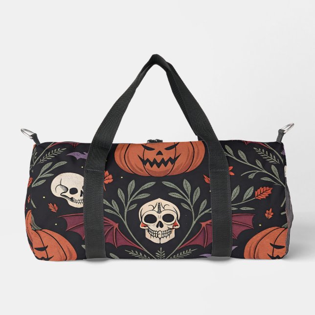 Halloween Vibes Pattern Duffle Bag (Front)