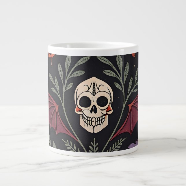 Halloween Vibes Pattern Large Coffee Mug (Front)