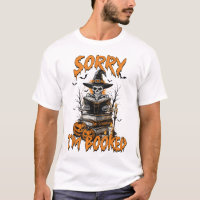 Halloween Vibes Reading Book Lover Bookish Sorry