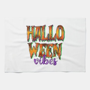 Halloween Vibes Tea Towel