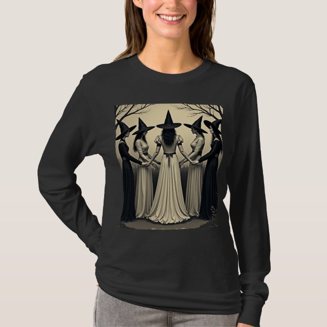  Halloween Vibes witches halloween T-Shirt (Front)