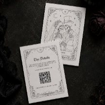 Halloween Victorian Gothic Wedding Details Qr Code