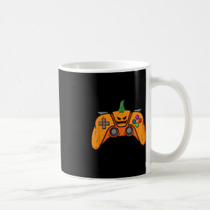 Halloween Video Game Controller With Pumpkin Face  Coffee Mug