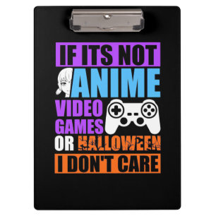 Halloween Video Games Clipboard