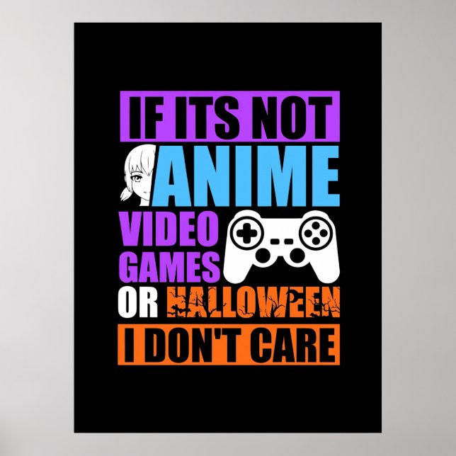 Halloween Video Games Poster (Front)