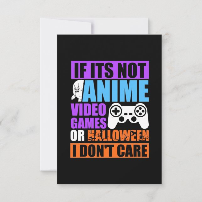 Halloween Video Games RSVP Card (Front)