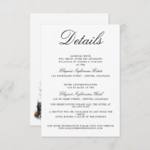 Halloween Village Wedding Enclosure Card