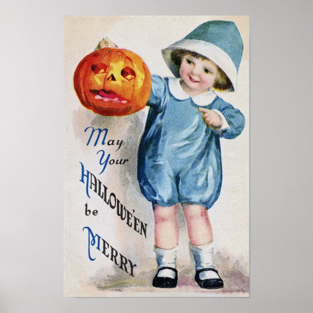 Halloween Vintage Art Poster (Front)