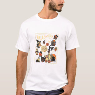 Halloween Vintage Black Cat Long Live Halloween Ta T-Shirt