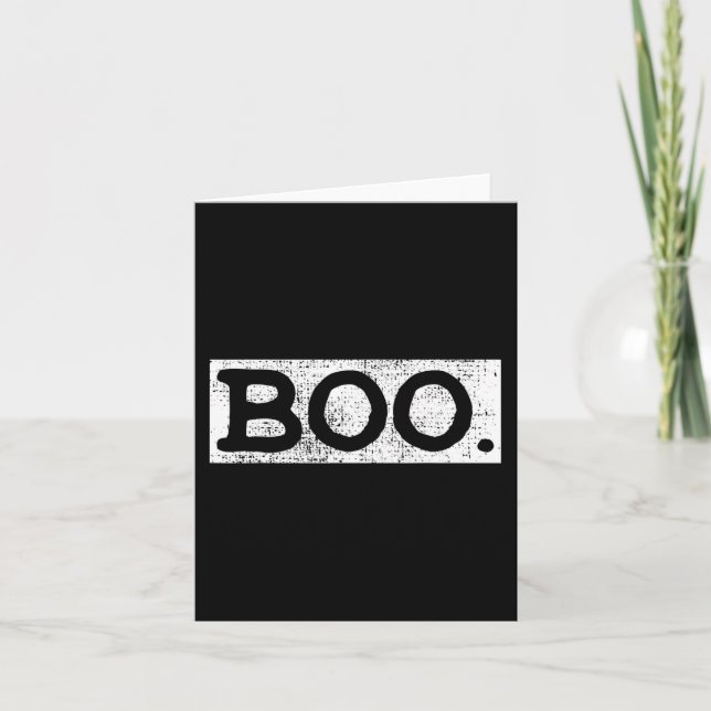 Halloween Vintage Boo Fun Gift Halloween Costume Card (Front)