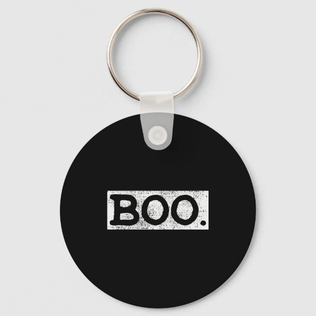Halloween Vintage Boo Funny Gift  Key Ring (Front)