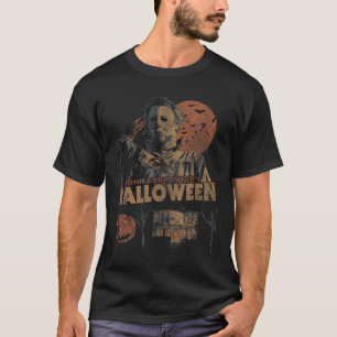 Halloween Vintage Fall Insred Collage Retro Horror T-Shirt