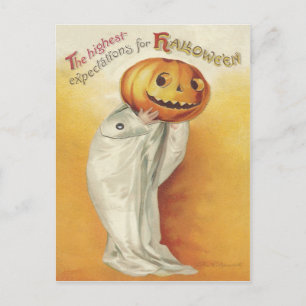 Halloween vintage holiday postcard