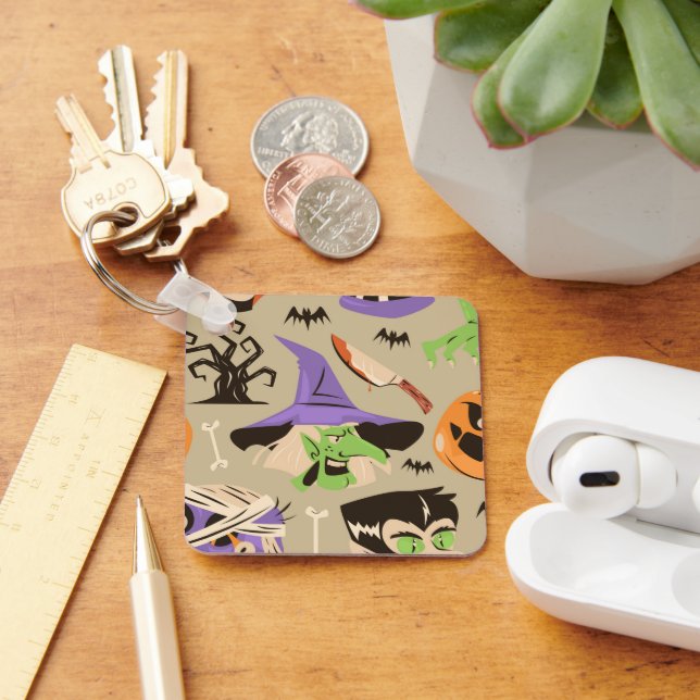 Halloween vintage pattern keychain (Desk)