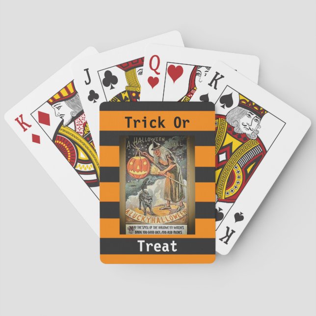 Halloween vintage playing cards (Back)