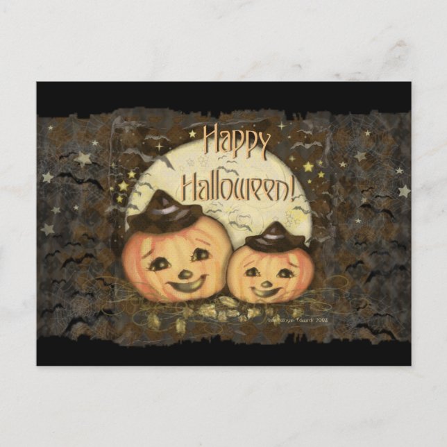 Halloween Vintage Postcard (Front)
