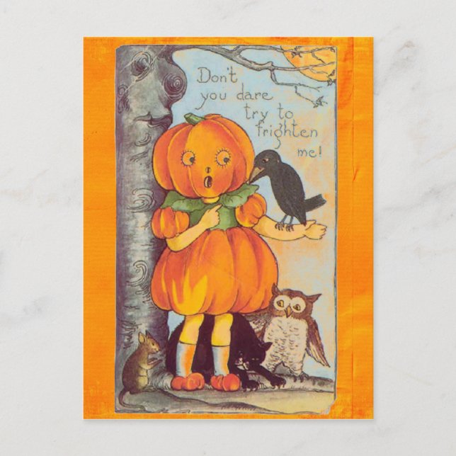 halloween vintage postcard (Front)