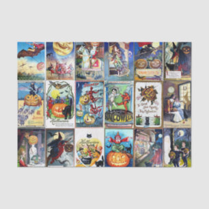 Halloween Vintage Postcard Tissue Paper