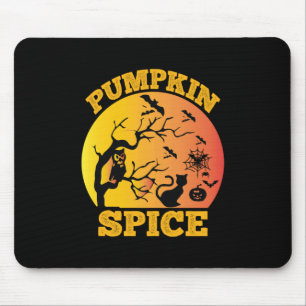 Halloween Vintage Pumpkin Spice Birthday Mouse Pad