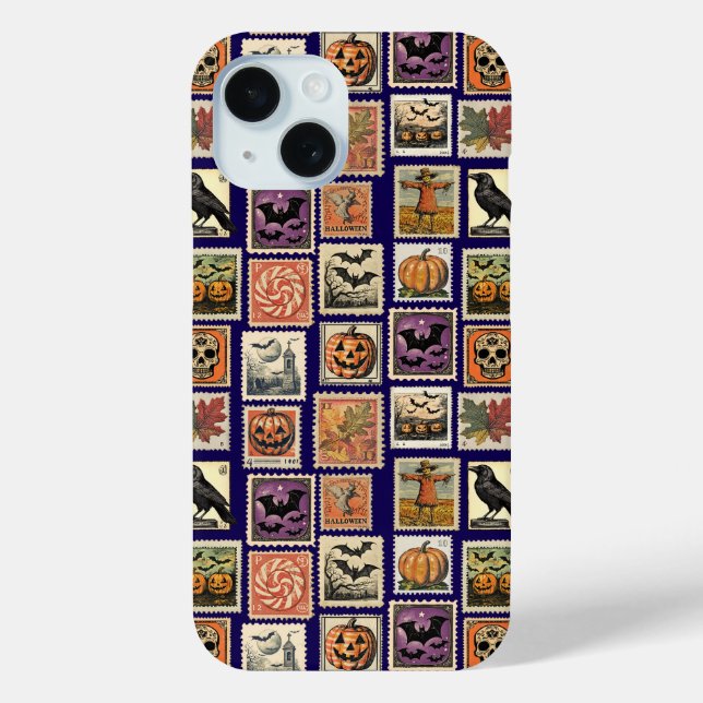 Halloween Vintage Stamp Pattern Case-Mate iPhone Case