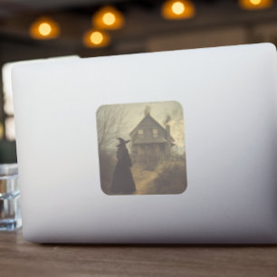 Halloween Vintage Witch  Square Sticker
