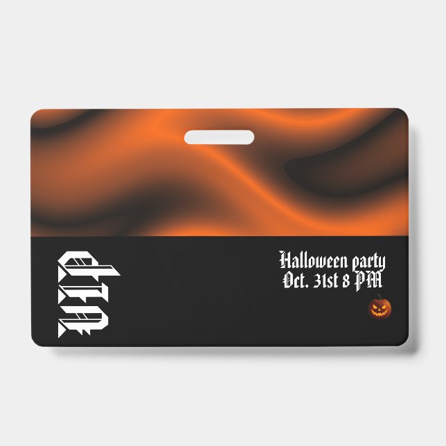 Halloween VIP badge ID Badge (Front)