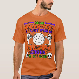 Halloween Volleyball Shoes Pumpkin Jackolantern Gh T-Shirt