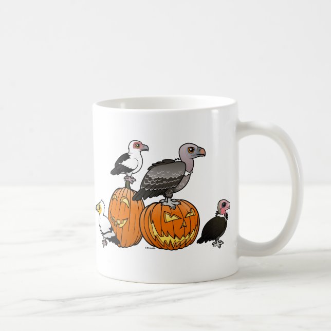 Halloween Vultures Coffee Mug (Right)