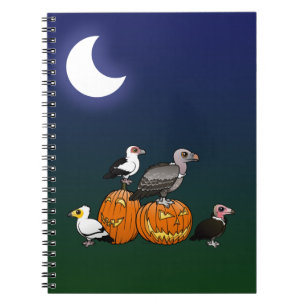 Halloween Vultures Spiral Notebook