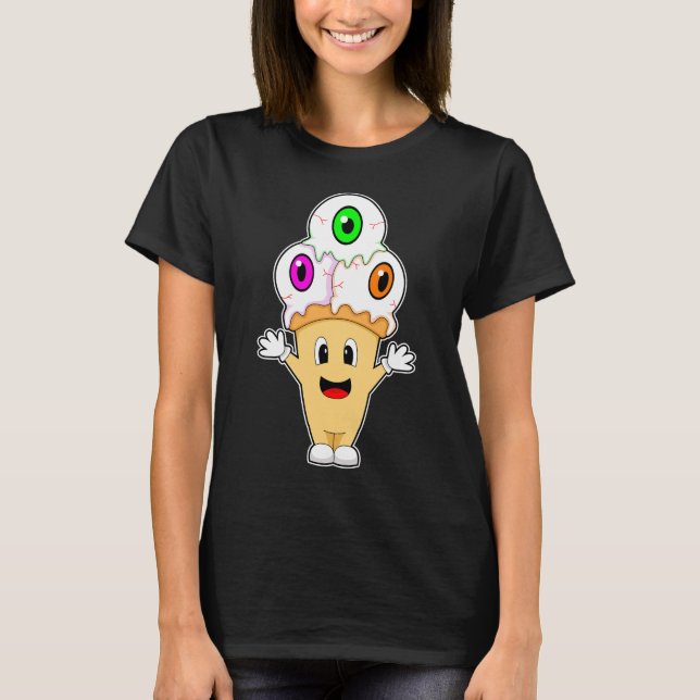 Halloween Waffle ice cream T-Shirt (Front)