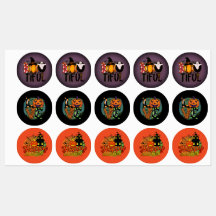 Halloween Water bottle labels