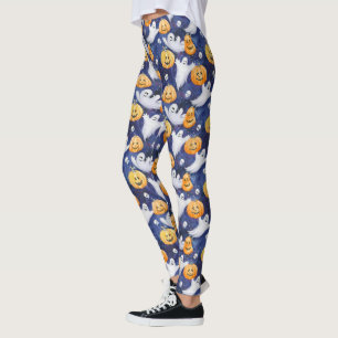 Halloween Watercolor Pattern Leggings