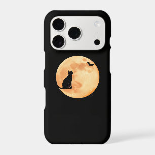 Halloween Watercolor Phone Case - Black & Orange
