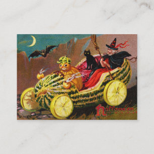 Halloween Watermelon Coach Business Card