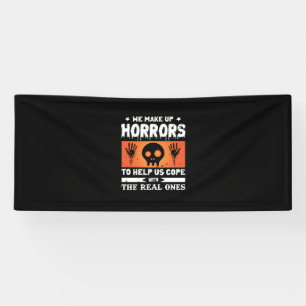 Halloween We Make Up Horrors Banner